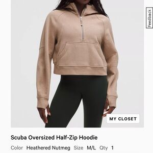 Lululemon Scuba oversized Half-Zip